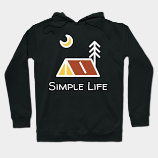 Simple Life - Camping Night Hoodie